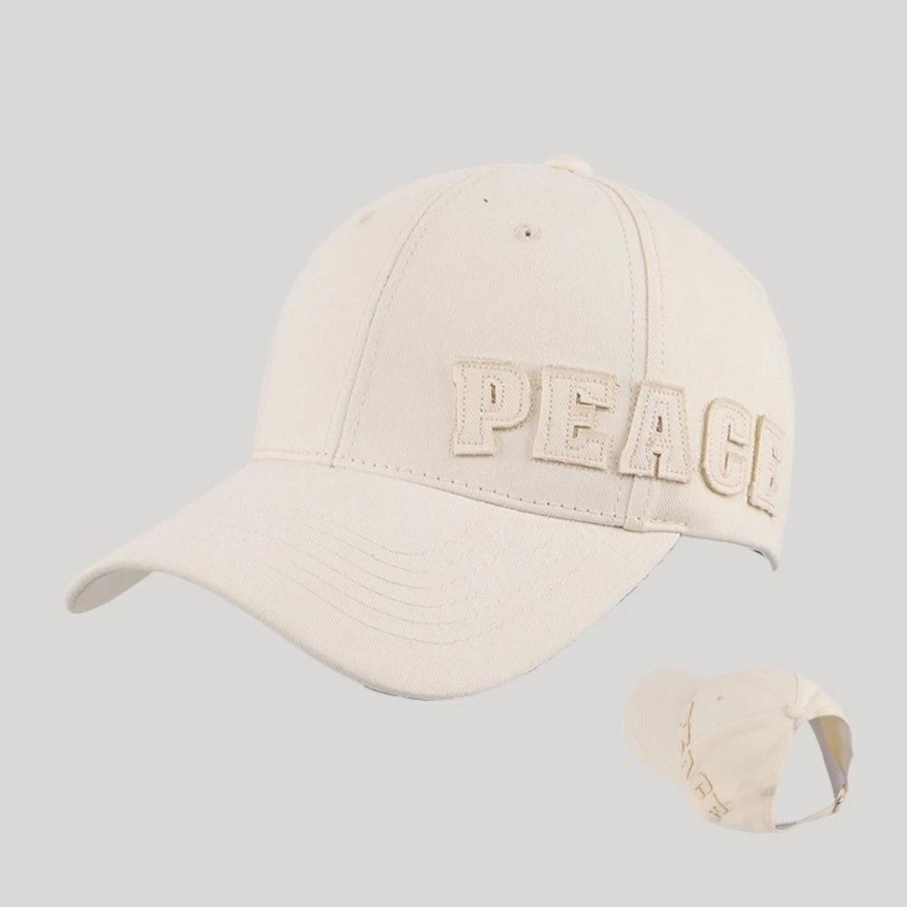 Large Head Size Snapback Hat Adjustable Soft Top Hat Letter Embroidery Baseball Cap  All Seasons
