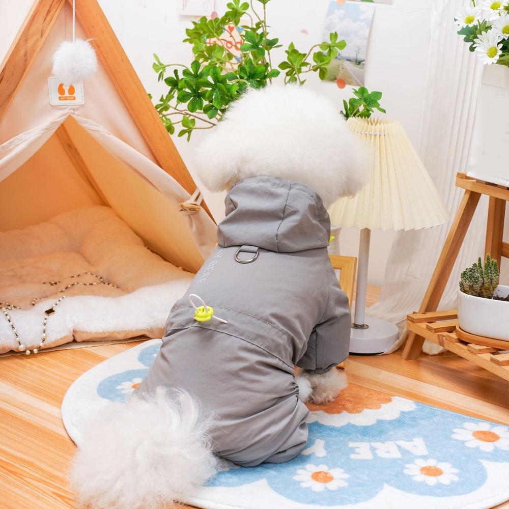 

Четырехногая одежда для собак Удобная одежда для питомцев Модный комбинезон для собак Маленькие собаки XS серый