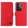 Wallet Case for C83 5G Leather - Leather/PU, Red, With Lanyard