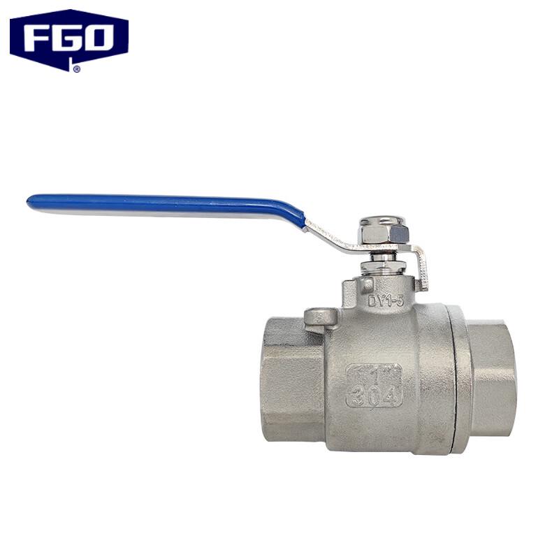 FGO Stainless Steel 304 Two-Piece Ball Valve