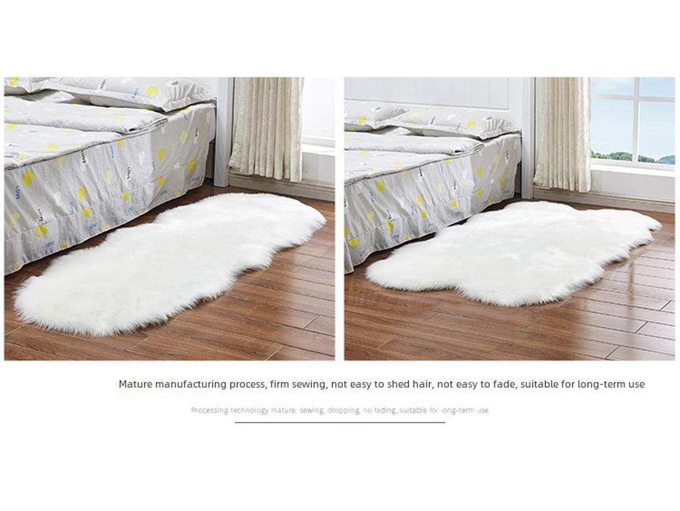 Paduri pentru Nail Art & Covoare din Lână Faux: Covoare Decorative Groase de Pluș din Piele de Oaie