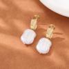 Pearl Mosquito Coil Disc Ear Clips: No-Pierce, Elegant French-Style Earrings for Women