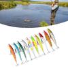 10PCS Hard Fishing Lures ABS Hard Swimbaits Fishing Bait Set for Freshwater and Saltwater