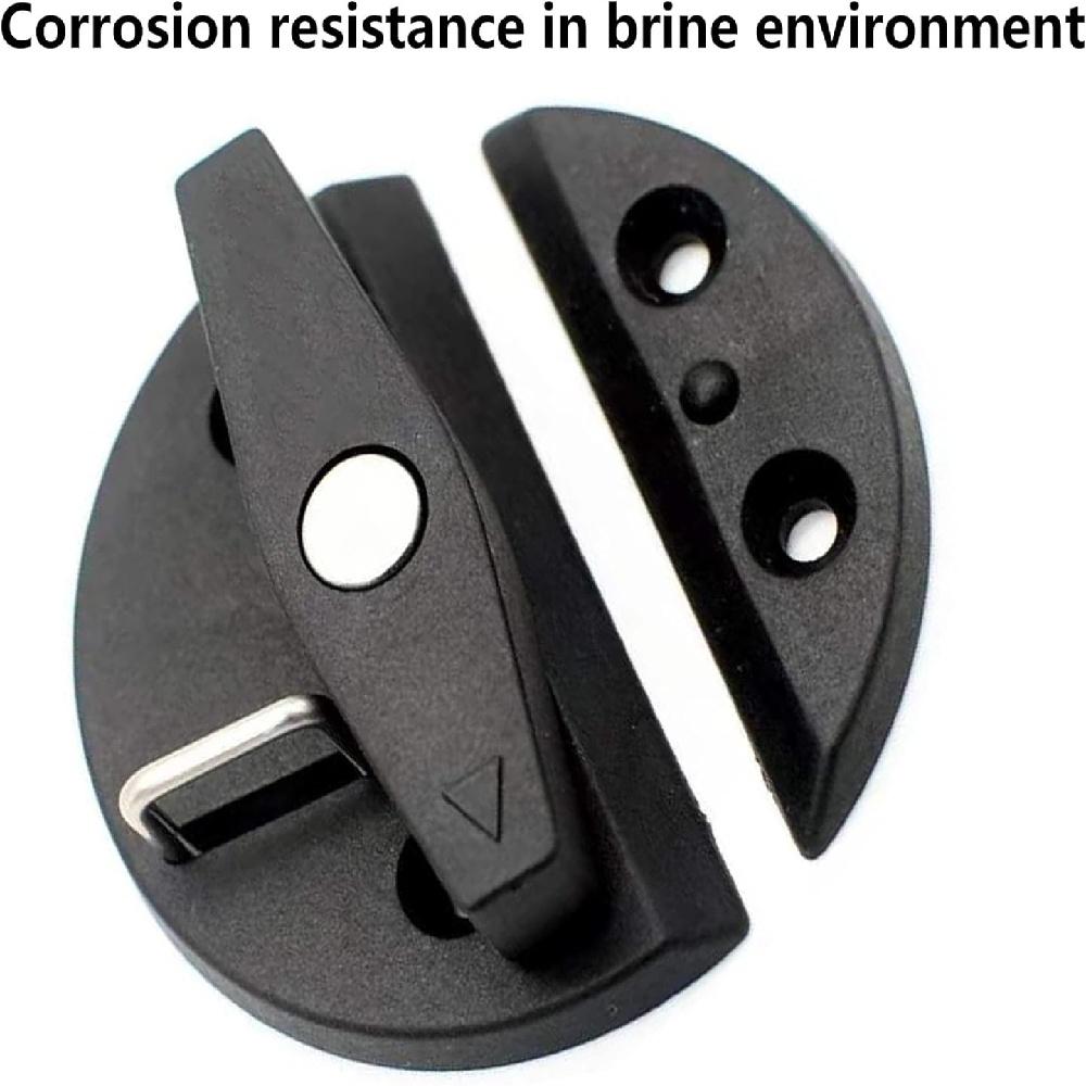 Marine Nylon Boat Door Hatch Round Turn Button Twist Catch Latch Hardware Accessories(4 Pcs)