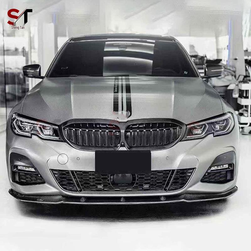 Carbon Fiber Front Lip, Splitter, Chin, and Bumper Diffuser for BMW 3 Series G20/G28 Models