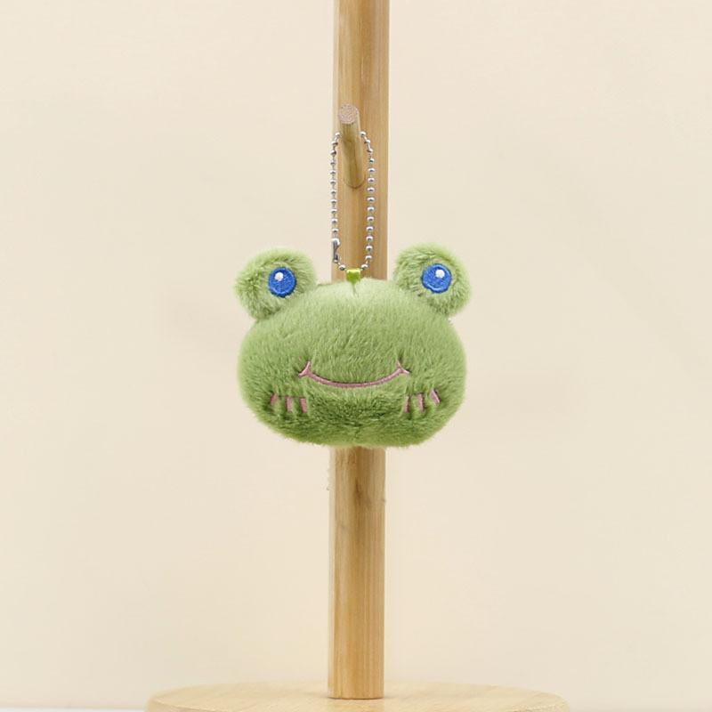 Adorable Japanese Plush Toy Frog Keychain Cute Cinnamon Dog Chick Doll Accessory