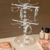 2 Tier Rotating Jewelry Display Stand, Necklace Holder, Jewelry Tree Stand, DIY Organizer for Bracelets, Necklaces, Watches