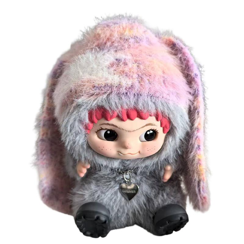 Wakuku V2 Fox and Bunny Trick Or Treat Series Plush Vinyl Blind Box Keychain Pendant Mystery Box Surprise Collectible Toy Gifts