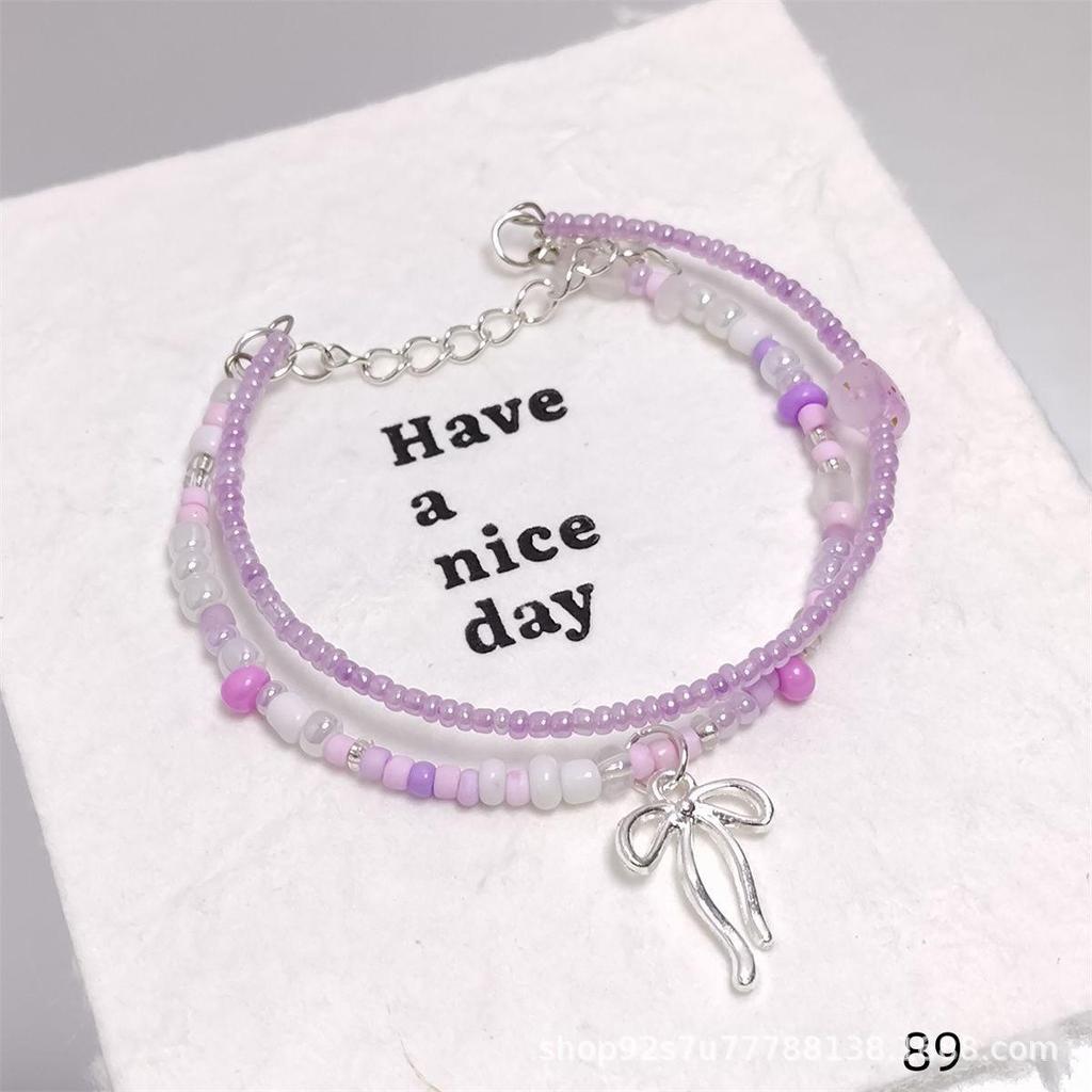 Mori Style Starry Sky Crystal Butterfly Bracelet - Elegant, Versatile Fairy Design for Women and Best Friends