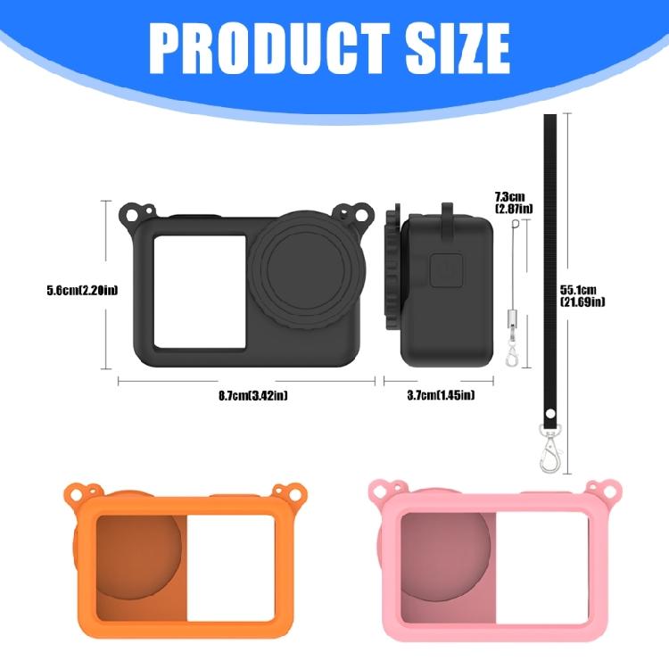Durability Silicone Shield For Action 6 Camera Cover Case Extreme Weather Resistant And AntiSlip Ergonomic Handling