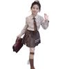 Girls' Pleated Skirt JK Uniform Set - 2025 Fashionable Academy Style for Spring & Autumn