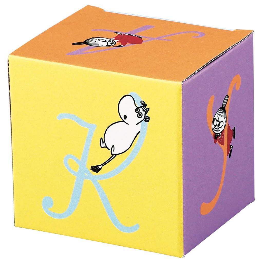 Moomin Stainless Steel 9 X Initial Birthday Made In Mug, Heat-Resistant, Double-Walled, 360ml, Diameter Approx. 11cm, "S", Silver, Gift, Item, Japan,