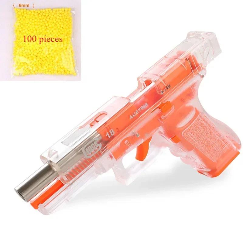New Metal Black  G17 Pistol Simulation Pistol 500 Rounds Outdoor Combat Shooting BB Bullets Boy Birthday Christmas Gift