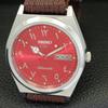 JAPAN VINTAGE REFURBISHED SEIKO 5 AUTOMATIC 6309A MENS RED DIAL WATCH a441331-5