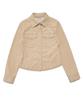 DELICCENT Corduroy Western Shirt [Beige]