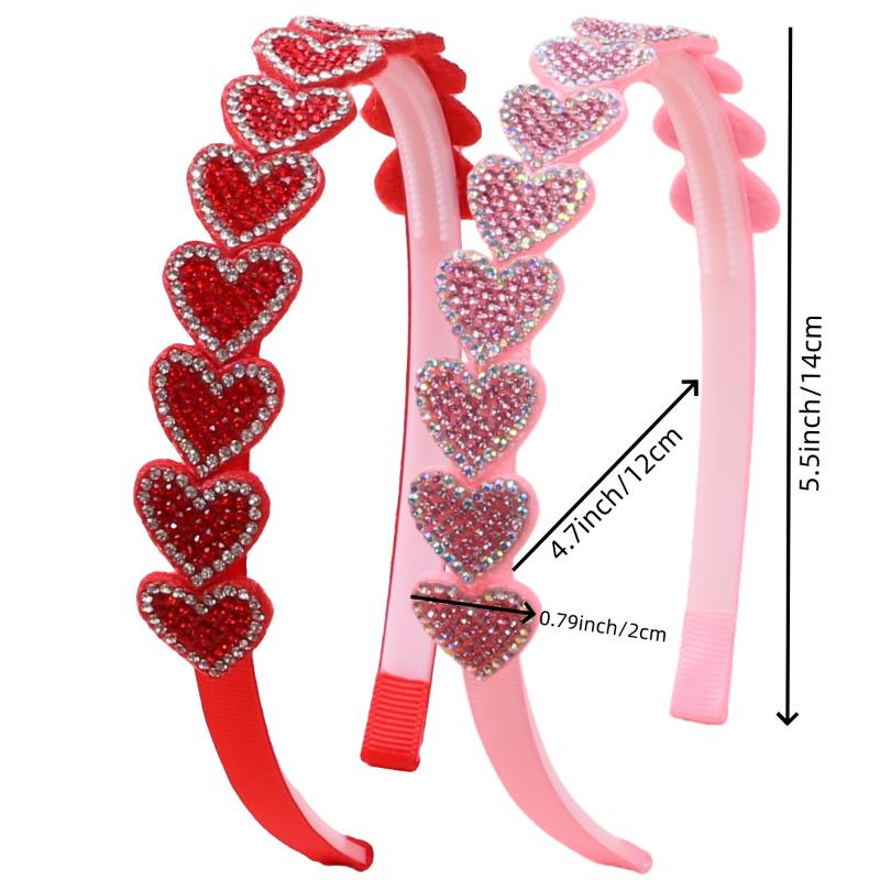 Sprankelende Hartvormige Strass Hoofdband Schattig Valentijnsdag Thema Haaraccessoire Voor Leuke Haardracht Perfect Cadeau Voor Vrouwen