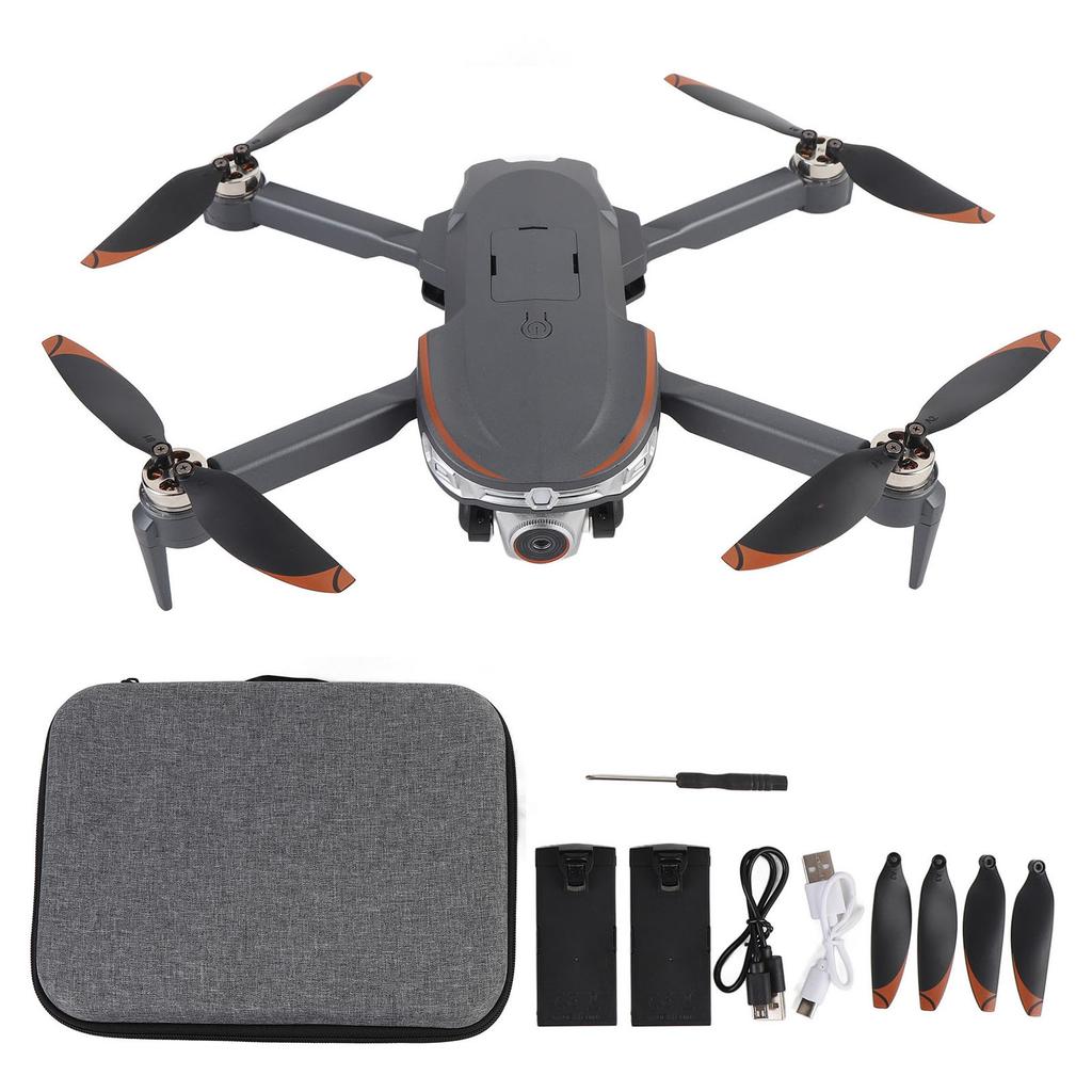 Brushless Drone 4.5in Screen Anti Shake 2 HD Camera Obstacle Avoidance Foldable Long Range Drone