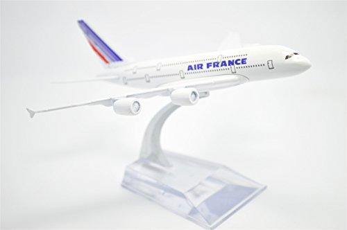 TANG DYNASTY 1/400 16cm Air France Airbus A380 Alloy Airplane Model Toy
