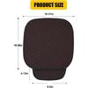 Car Seat Cover, Comfortable Anti-Slip Linen Auto Front Seat Protector, Breathable Seat Bottom Cushion Pad with Storage Pocket, Universal Vehicle