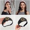 Floral Embroidery Crown Headband Elastic Hair Band New Hairpin Headband  Hair Accessories