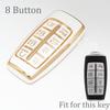 8 Button Car Tpu Key Case Cover Holder For Hyundai Genesis Gv70 Gv80 Gv90  -  Key Shell Keychain Protective Accessories