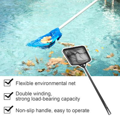 Mini-Pool-Skimmer-Netz, feinmaschig, solider Kunststoffrahmen, tragbar, große Kapazität, robust, Blatt, feiner Schmutz, Pool-Reinigungsnetz, Pool-Zubehör