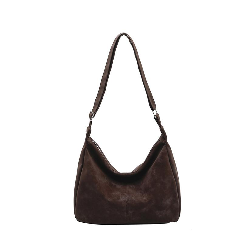 Vintage Retro Pu Tote Bag With Top Zip Closure For Daily Casual Use