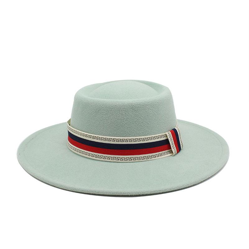 Big Brim Bump Dome Hat Woolen Top Hat Women'S Quarter British Retro Men'S Felt Hat French Jazz Hat