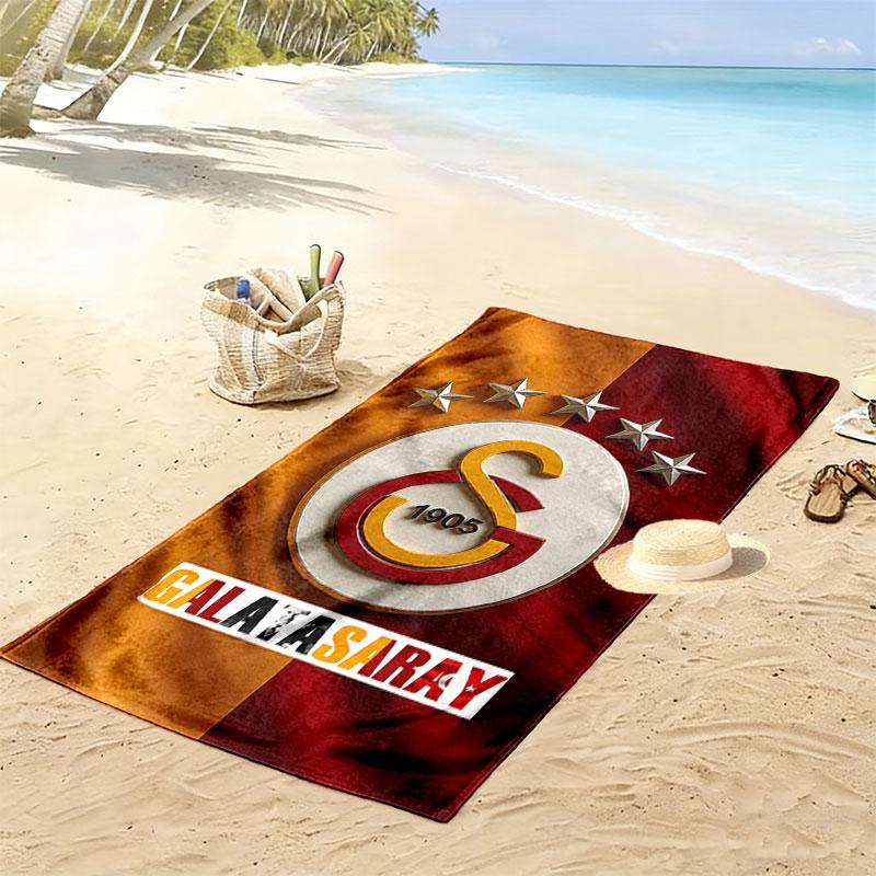 Galatasaray Tribe Print Beach Towel, Large Soft Quick Dry Towel for Beach Camping Swimming
