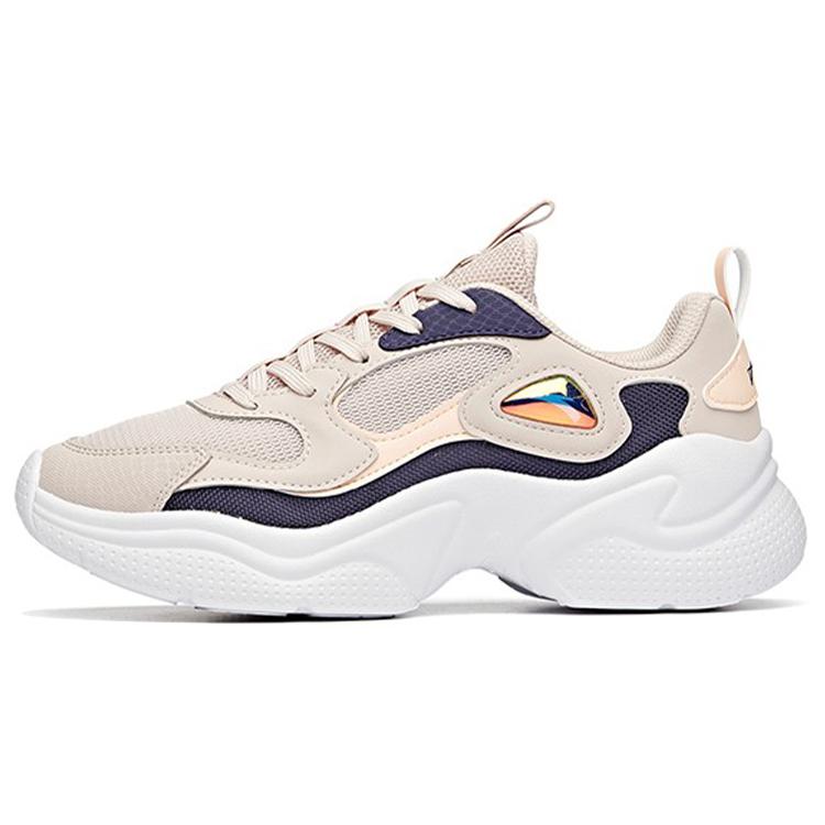 

New ANTA Training Shoes Women s Low top Lotus Gray/Spectrum Purple/Fluorescent Highlight Powder 122037756-4 35.5