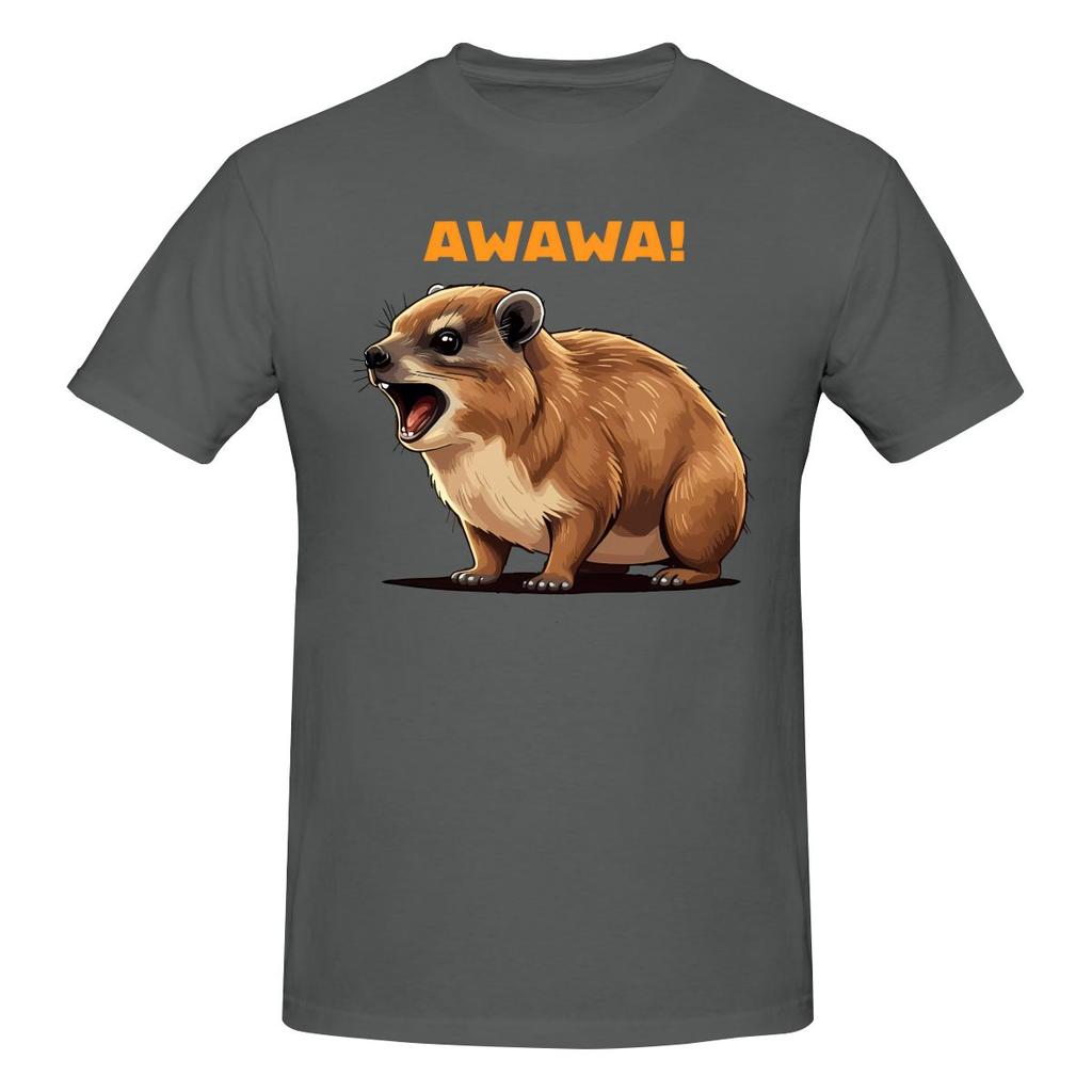 Lustiger Klippschliefer-Liebhaber Awawa Lustiges Murmeltier Dassi Unisex Bedrucktes T-Shirt Unisex T-Shirts