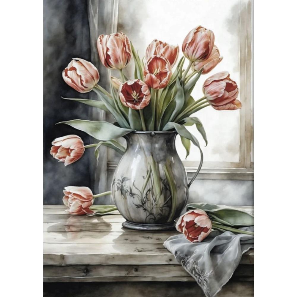 Old Retro Tones Still Life Poster Prints ForHome Decor Victorian Vintage Art Picture Flowers Fruits Canvas Painting Wall Art