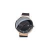 BERING Solar Watch for Men and Women (Unisex) Black and Rose Gold Stainless Steel with Mesh Strap and Sapphire Crystal (Product Number: 14639-166) Off