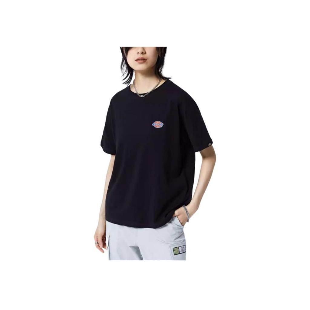 Dickies Logo Printed Casual Short Sleeve T-Shirt Women Tops Black DK011037-CC2