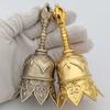 Retro Brass Hand Bell for Children's Early Education Loud Class Bell Christmas Hanging Ornament Retro Style Order Bell