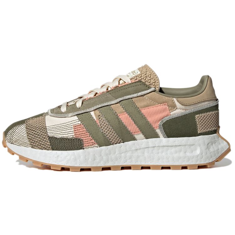 Adidas Originals Retropy E5 Comfortable Shock Absorption Low-Top Casual Shoes Unisex Sneaker Brown Green GX6362