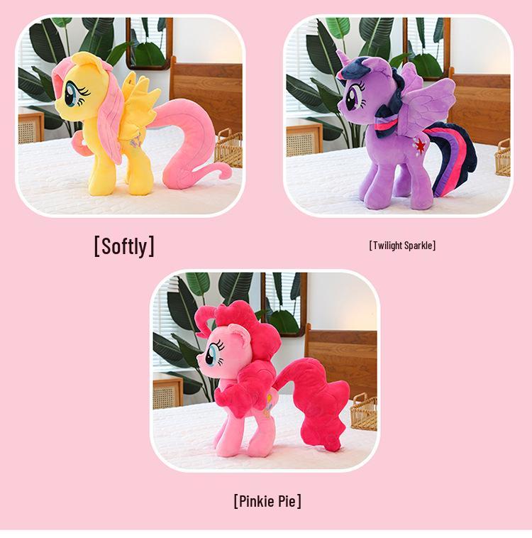 Cartoon Pegasus Plush Toy - Cute Children's Companion & Home Decoration Ornament