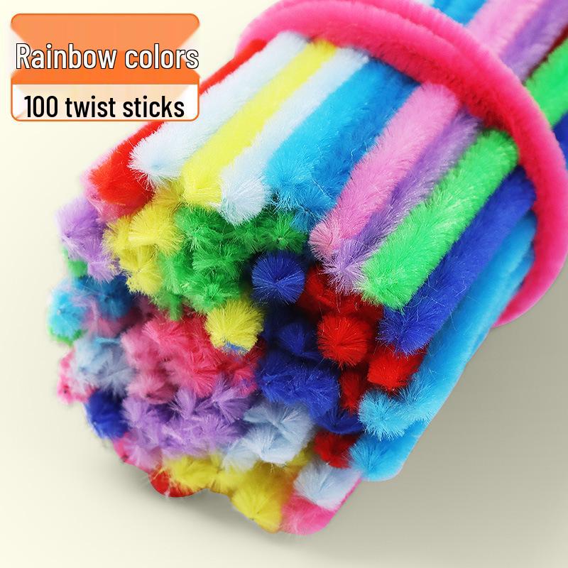 

Красочный букет из скручивающихся палочек 8 мм для детей – Материал для поделок из зашифрованных волосяных корней, Сделано вручную для проектов в детском саду