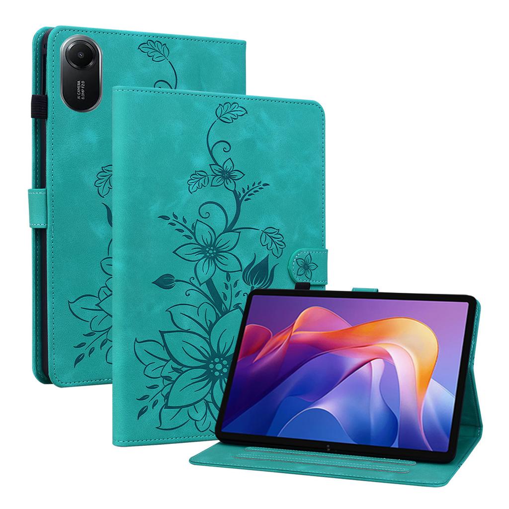 Emboss PU Leather Stand Case for Xiaomi Redmi Pad 2 2025 11.0 Inch Model 25040RP0AG 25040RP0AI with Card Slots Cover Shockproof