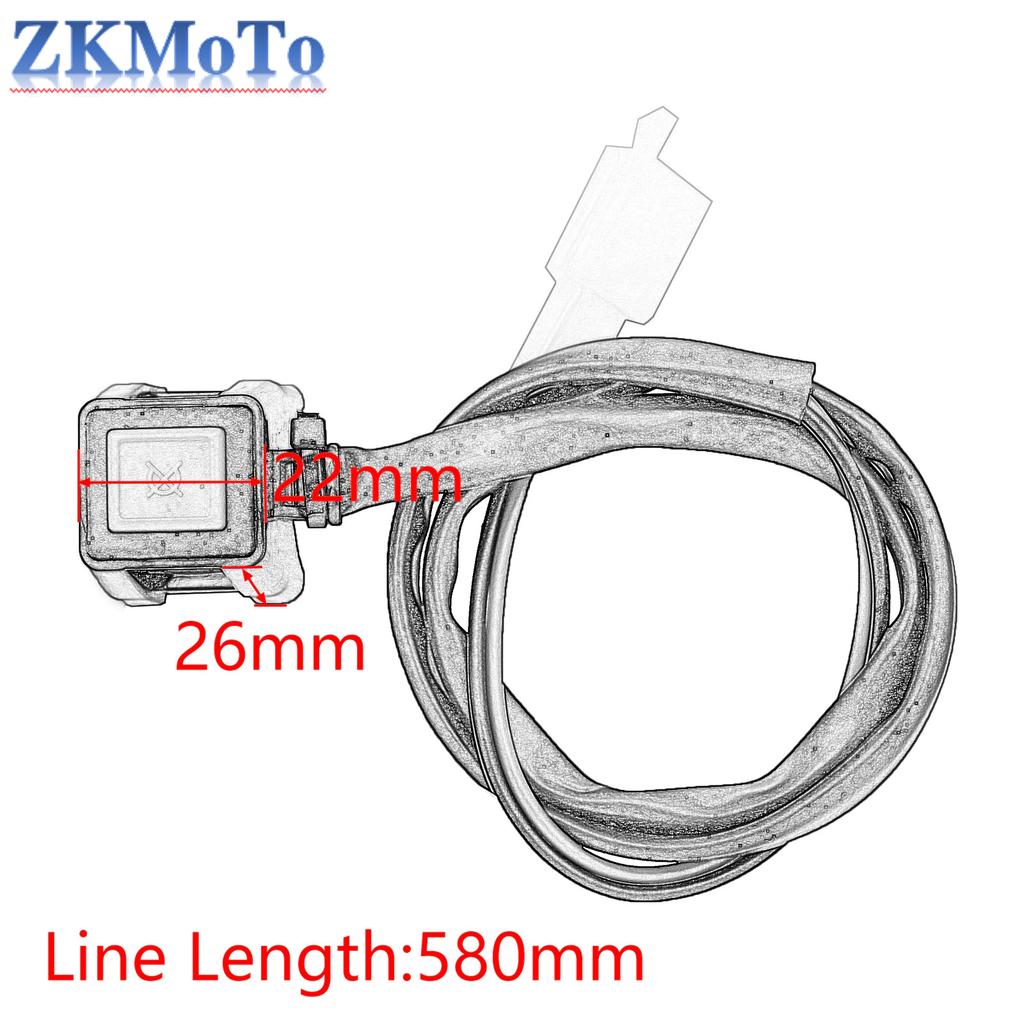 22mm Durable ATV Motorcycle Dual Sport Quad Start Horn Kill Off Stop Switch Button Motorbike Accessories Control Handle Switches