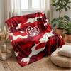 FC St. Coperta in Flanella con Stampa Calcio Pauli, Coperta Morbida Calda Leggera per Divano Letto Campeggio