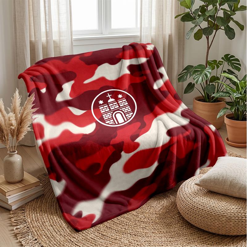 FC St. Coperta in Flanella con Stampa Calcio Pauli, Coperta Morbida Calda Leggera per Divano Letto Campeggio