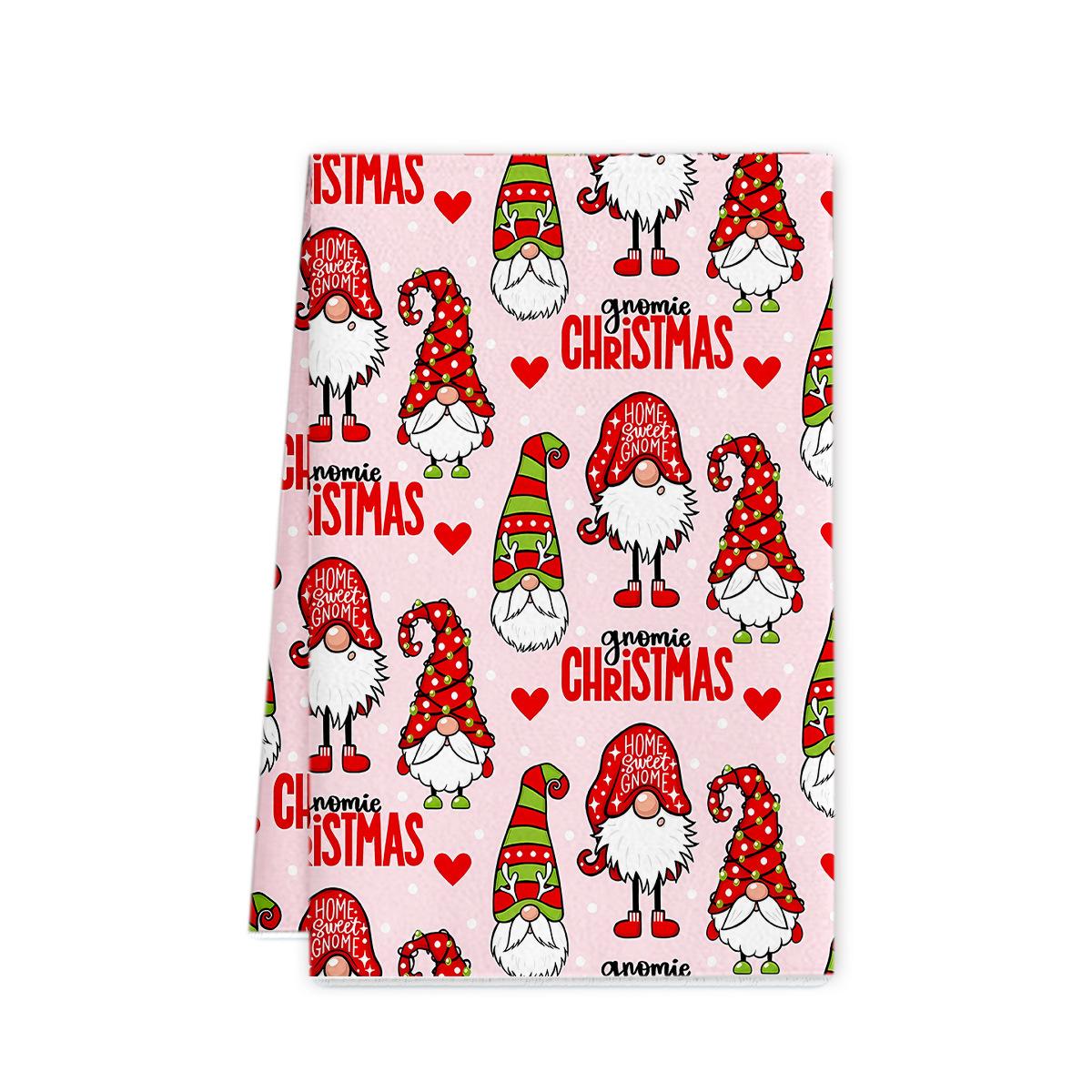 

Christmas towel 2025 new cross-border microfiber printing towel dishcloth holiday decoration 45 * 66 [Spot sale] 250GSM