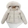 Womens Short Puffer Coat With Faux Fur Collar Hooded Winter Jacket Thick Warm Cotton Fill Korean Style
