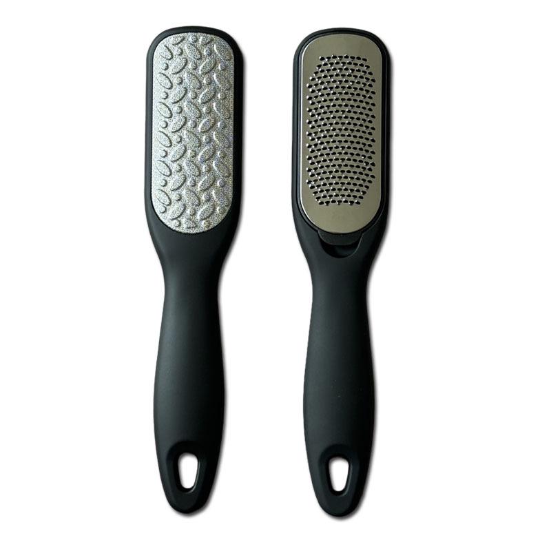 Stainless Steel Double-Sided Foot Scraper for Callus and Dead Skin Removal