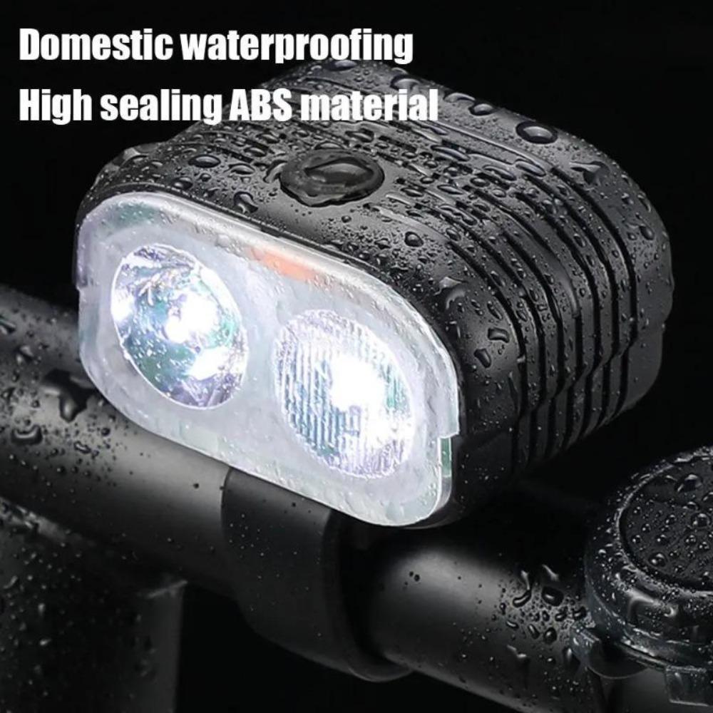 2 In 1 USB 120dB Loud Horn Cycling Flashlight Bicycle With Horn 2000LM Bicycle COB Front Light Rechargeable Waterproof Light