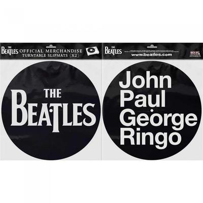 John Paul George & Ringo Drop T Logo Plattenspieler-Slipmat-Set