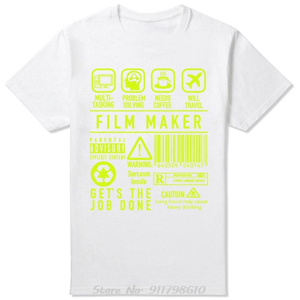 

Забавная мужская одежда для кинорежиссера, уличная одежда, футболка оверсайз, футболка для фитнеса, режиссер фильма, съемки, кинорежиссер, хлопковая футболка S