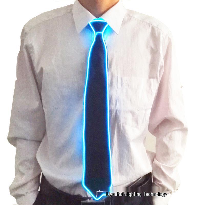 LED Glowing Party Tie for Prom, Bar, Festival, Nightclub & Waitstaff