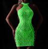 Glow In The Dark Mesh Bodystocking With A Hole Fluo Dress R.uni